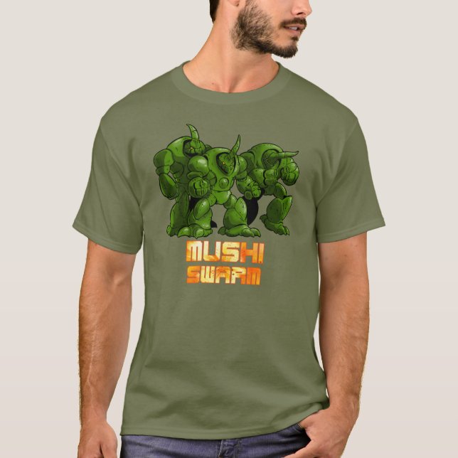 Camiseta Verde do enxame de Mushi (Frente)