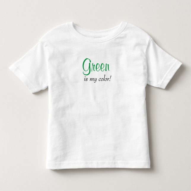 Camiseta Verde É Minha Cor (Frente)