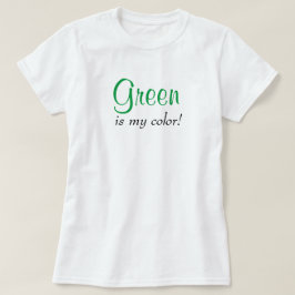 Camiseta Verde É Minha Típografia Cura Cor Texto Girassol