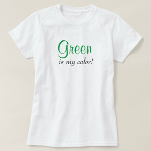 Camiseta Verde É Minha Típografia Cura Cor Texto Girassol