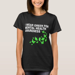 Camiseta Verde em maio Sensibilização Mental para a Saúde M