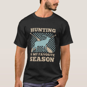 Camiseta Verde escuro A Caça É A Época Favorita