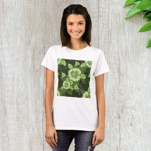 Camiseta Verde Floral
