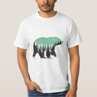 Camiseta Verde floresta do urso