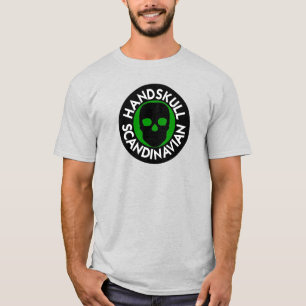 Camiseta verde florestal HANDSKULL LIV    básicaP
