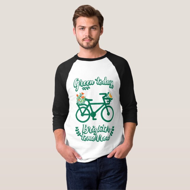 Camiseta Verde hoje, mais brilhante amanhã (Frente Completa)