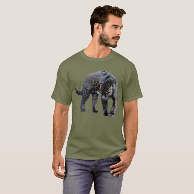 Camiseta verde Jaguar Diablo (Frente Completa)