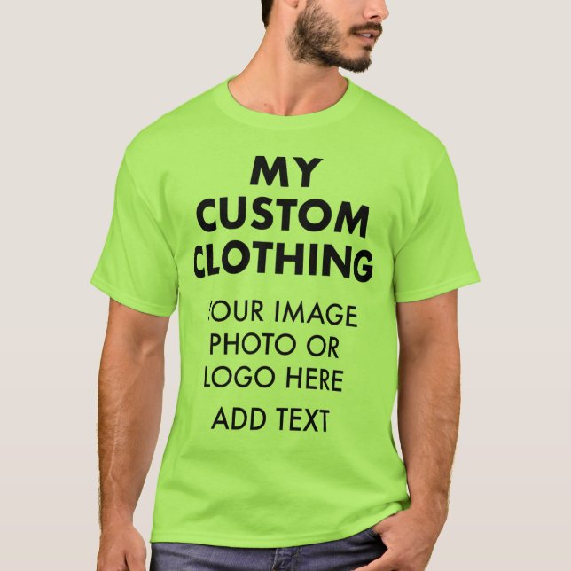 Camiseta Verde Lima Personalizada para HOMENS (Frente)