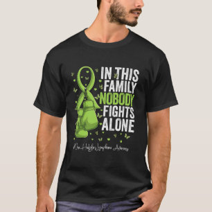Camiseta Verde limão Fita não Hodgkin Sensibilização para o