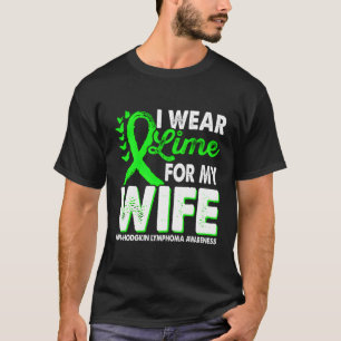 Camiseta Verde limão vestido Para Sensibilização Para O Lin