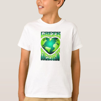 Camiseta VERDE NO CORAÇÃO Retrô Ecológico Ecológico