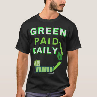 Camiseta Verde Pago Diário