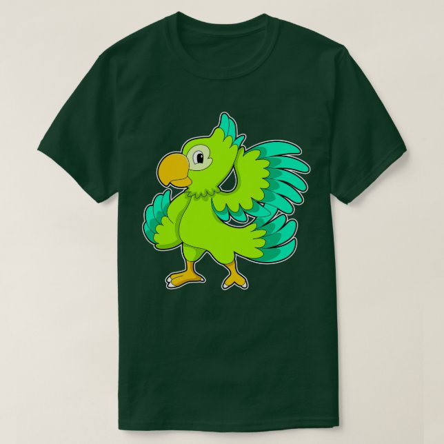 Camiseta Verde-papagaio (Frente do Design)