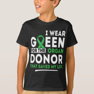 Camiseta Verde Para O Doador De Órgãos - Transplante Rim He
