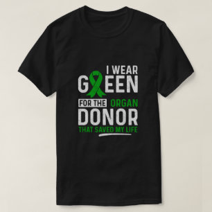Camiseta Verde Para O Rim Transplantado Do Doador De Órgãos