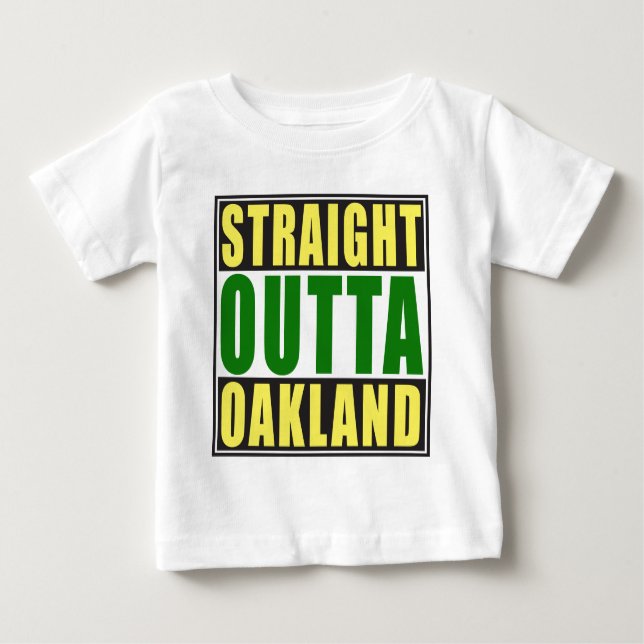 Camiseta Verde reto de Outta Oakland (Frente)
