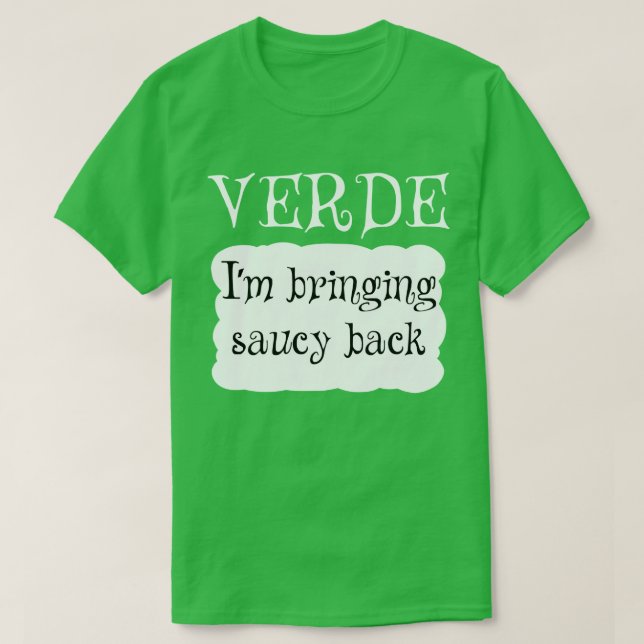 CAMISETA VERDE TACO SAUCE (Frente do Design)