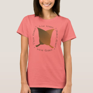 Camiseta Verde Vivo, Verde Amor, Pense verde, Verde Sonho