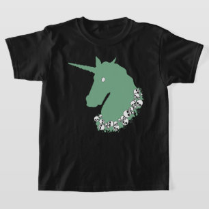 Camiseta Verde Zombie Unicórn