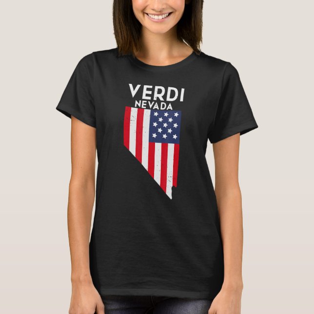 Camiseta Verdi Nevada EUA State America Viagem Nevadan (Frente)