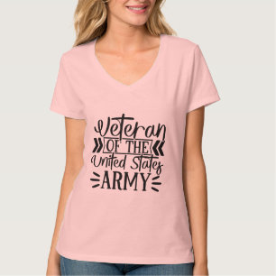 Camiseta Vereador do Exército de Mulher Orgulho Militar V-N
