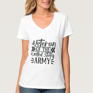 Camiseta Vereador do Exército de Mulher Orgulho Militar V-N