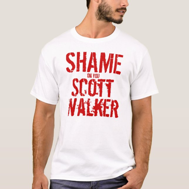 Camiseta Vergonha em você caminhante de Scott! (Frente)