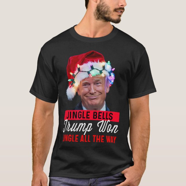 Camiseta Vergonhota de Natal Sinos de Jingle Engraçados Tru (Frente)