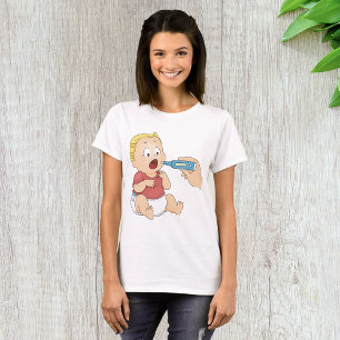 Camiseta Verificação da temperatura do bebê Saúde pediátric