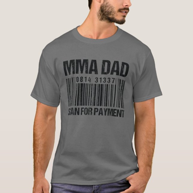 Camiseta Verificação de Pai MMA para pagamento - Pai de cód (Frente)
