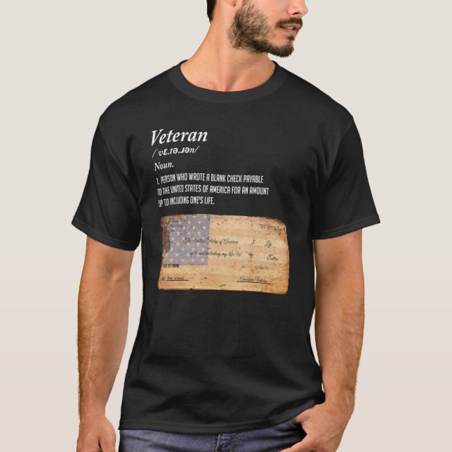 Camiseta Verificação de Vazio de Definição Veterana (Frente)