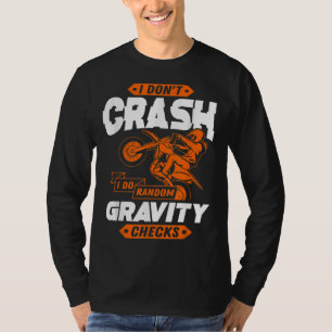 Camiseta Verificações de Gravidade Aleatórias - Motocross &