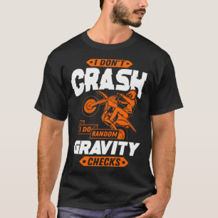 Camiseta Verificações de Gravidade Aleatórias - Motocross &