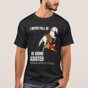 Camiseta Verificações de Gravidade Assistidas por Equinos C