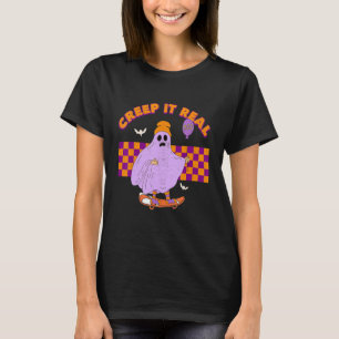 Camiseta Verificado o Ghost Skateboard Creep It Real Hallow