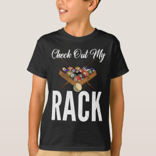Camiseta Verificar Meus Bilhetes de Piscina em rack