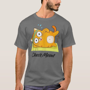 Camiseta Verificar Teste de Malhação de Teste de Gato de Ga