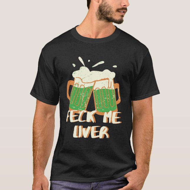 Camiseta Verifique-me o fígado (Frente)