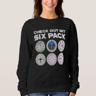Camiseta Verifique Meu Pacote de Seis Pilotar Avião Vôo Ins