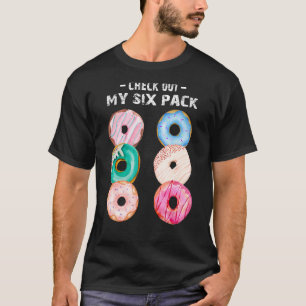 Camiseta Verifique minha Rosquinha de Rosquinha de seis pac