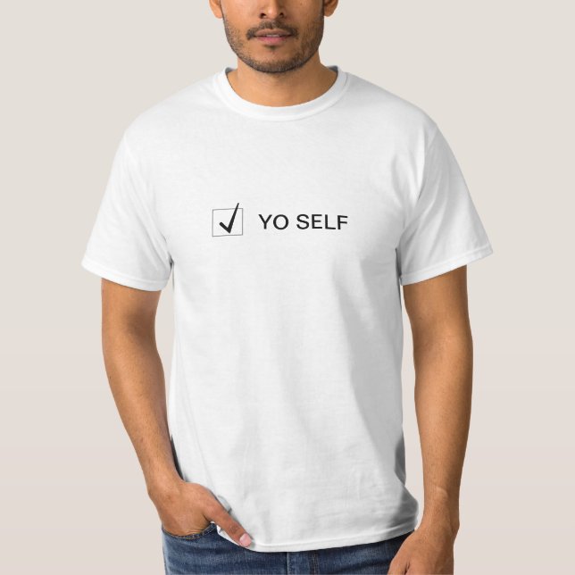 Camiseta Verifique o auto de Yo (Frente)
