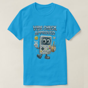 Camiseta Verifique o Jogador de Retro de Cute Aprovado!