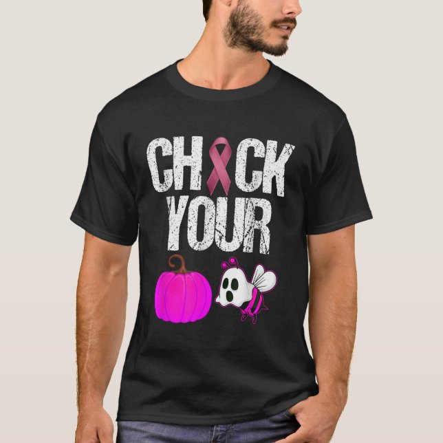 Camiseta Verifique Seu Boo Bebês Abraçando Engraçada Cancer (Frente)