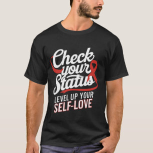 Camiseta Verifique seu nível de status Aumente sua interfac