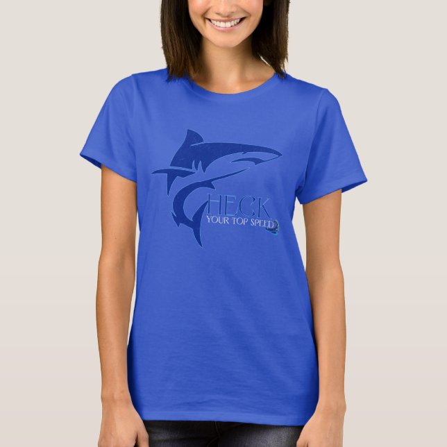 Camiseta Verifique sua velocidade superior (Frente)