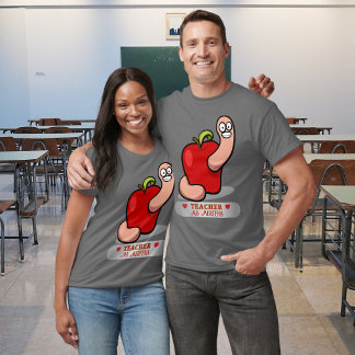 Camiseta Verme de Apreciação de Professores em Apple Add Na