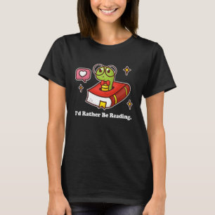 Camiseta Verme do Livro que eu preferencialmente lendo livr