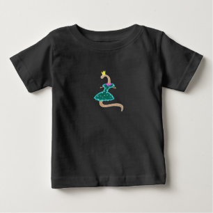 Camiseta Verme num vestido verde e uma coroa