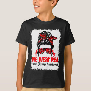 Camiseta Vermelha Apoiamos a Conscientização sobre