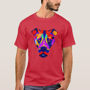 Camiseta vermelha cardeal dos homens do cão de Ale